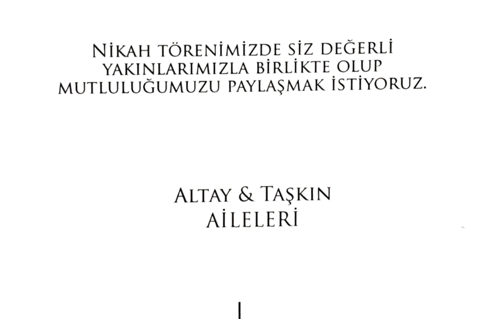 Zehra Altay ile Burak Taşkın'ın düğünü